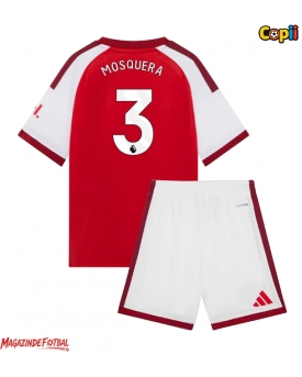 Arsenal Cristhian Mosquera #3 Echipament de Fotbal Replică 2026-27 Copii Acasa (+ Șorturi)